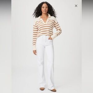 PAIGE White Flare & Wide Leg Jeans
